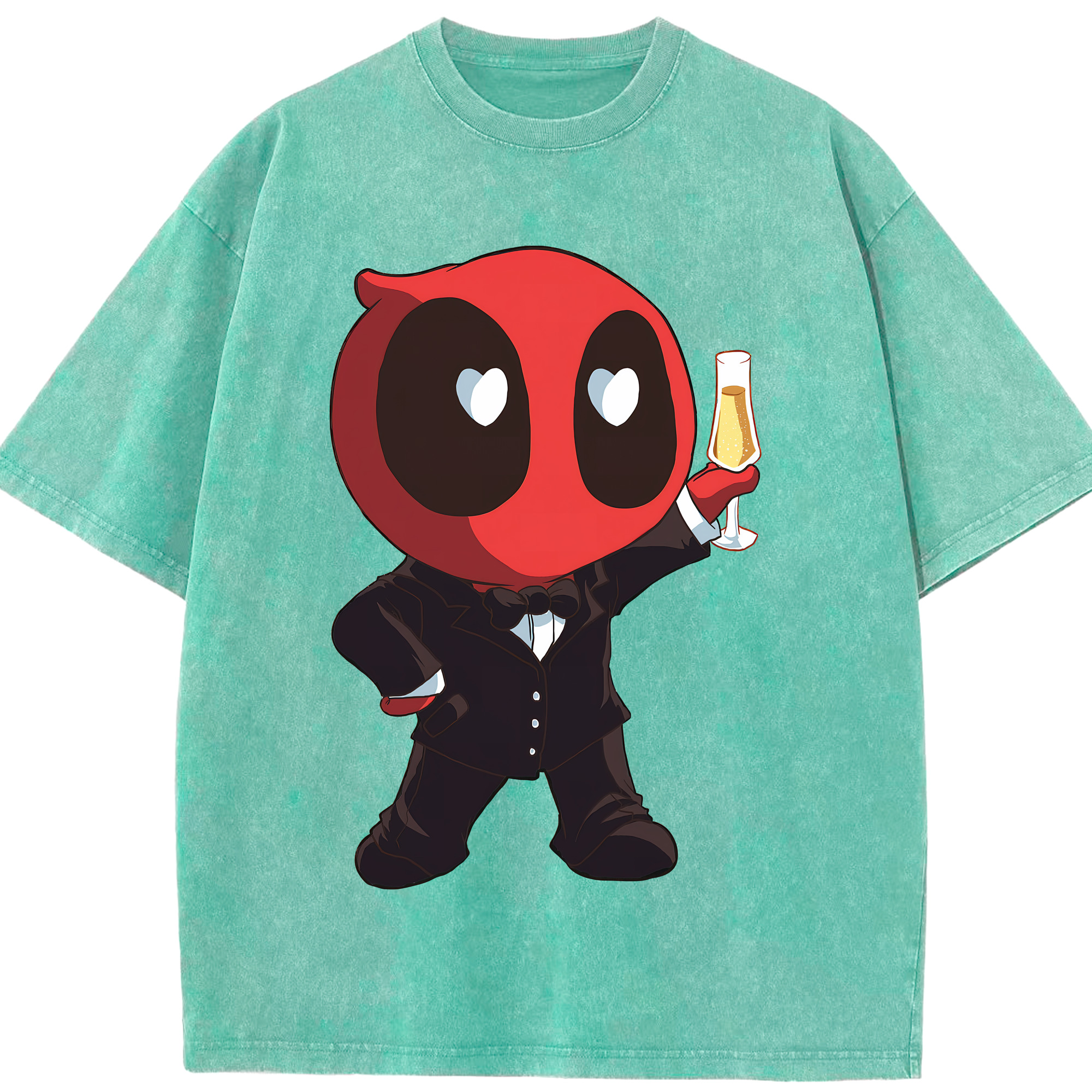 （画像用） Deadpool デッドプール 綿100% ヴィンテージ風 半袖Tシャツ（フロントプリント）